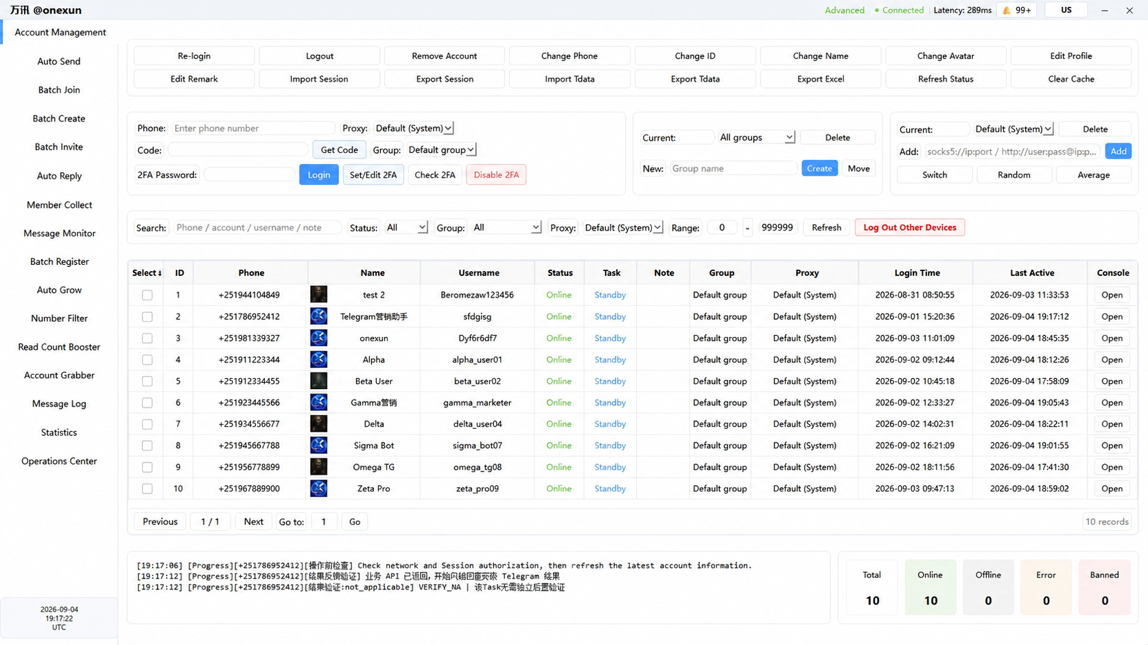 ONEXUN enterprise multi-account command center